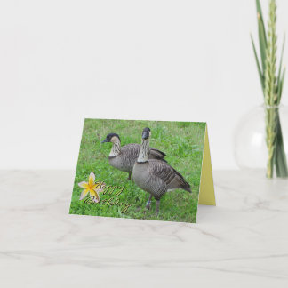 Agradecimento Cartão de aniversário de Nene Goose