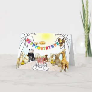 Agradecimento Cartão de Aniversário de Nove Velas