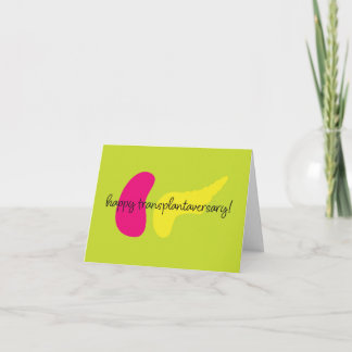Agradecimento Cartão de Aniversário de Transplante Feliz SPK