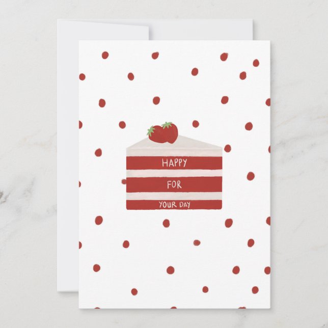 Agradecimento Cartão de aniversário de veludo vermelho (Frente)