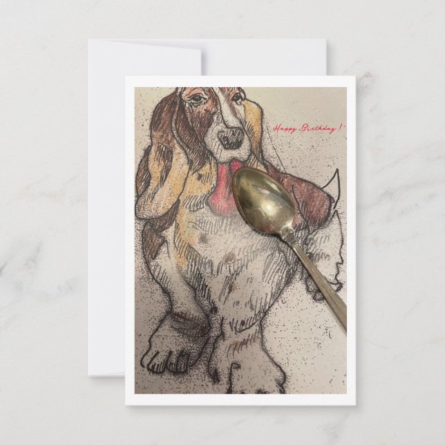 Agradecimento Cartão de Aniversário do Bassie (Frente)