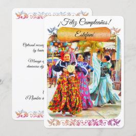 Agradecimento Cartão de Aniversário do Festival Mexicano Dancers