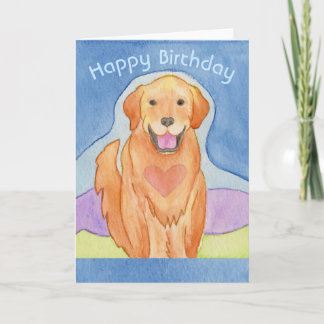 Agradecimento Cartão de aniversário do Loving Dog