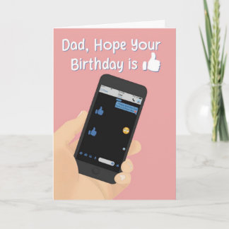Agradecimento Cartão de Aniversário do Papai