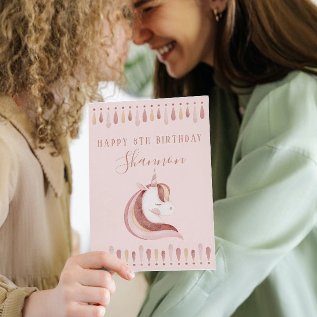 Agradecimento Cartão de Aniversário do Unicorn (Criador carregado)