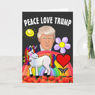 AGRADECIMENTO CARTÃO DE ANIVERSÁRIO DO UNICORN UNICORN TRUMP DON