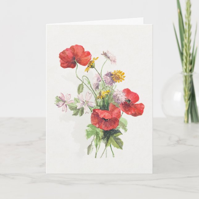 Agradecimento Cartão de Aniversário Dobrado (Frente)