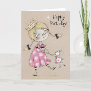 Agradecimento Cartão de Aniversário Dobrado com Dança Espontânea