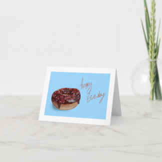 Agradecimento Cartão de Aniversário Donut