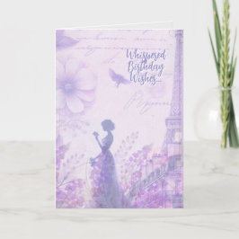 Agradecimento Cartão de Aniversário Elegante de Aquarela de Senh