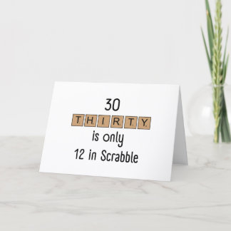 Agradecimento Cartão de Aniversário Engraçado de Scrabble para 3