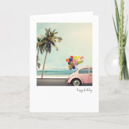 Agradecimento Cartão de Aniversário Feliz Retro