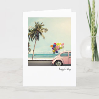 Agradecimento Cartão de Aniversário Feliz Retro