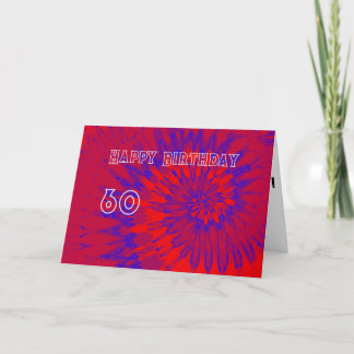 Agradecimento Cartão de Aniversário Feliz, Vermelho e Azul, Colo