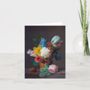 Agradecimento Cartão de Aniversário Floral Dobrado