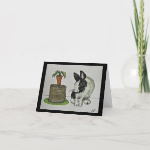 Agradecimento Cartão de aniversário HOPPY BIRTHDAY