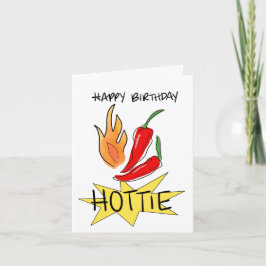 Agradecimento cartão de aniversário hottie