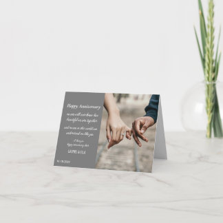 Agradecimento cartão de aniversário moderno