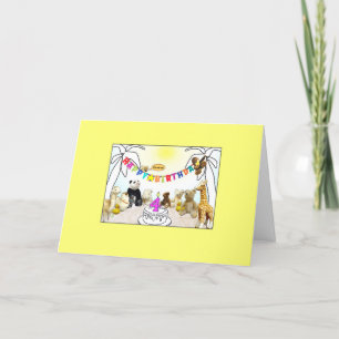 Agradecimento Cartão de Aniversário Numerário de 4 Velas