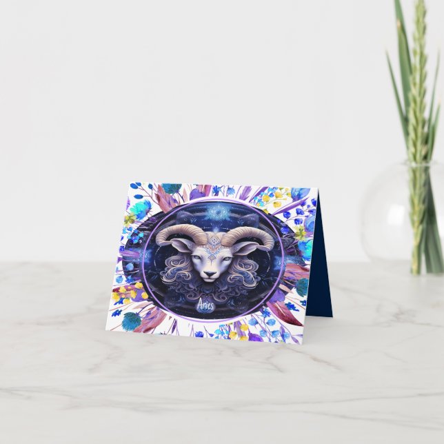 Agradecimento Cartão de Aniversário para as Férias Zodiac 3/21 a (Frente)