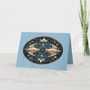 Agradecimento Cartão de aniversário para Peixes de 19 de feverei