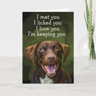 Agradecimento Cartão de aniversário personalizado do seu Labrado