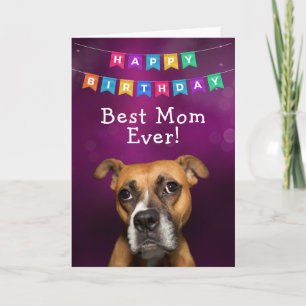 Agradecimento Cartão de Aniversário Personalizado Melhor Mãe De