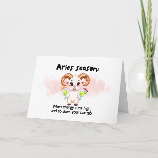 Agradecimento Cartão de Aniversário Zodíaco (Frente)