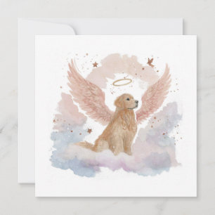 Agradecimento Cartão de Anjo Golden Retriever