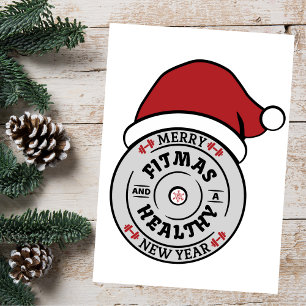 Agradecimento Cartão de Ano Novo para o Fitmas e a Saúde da feli