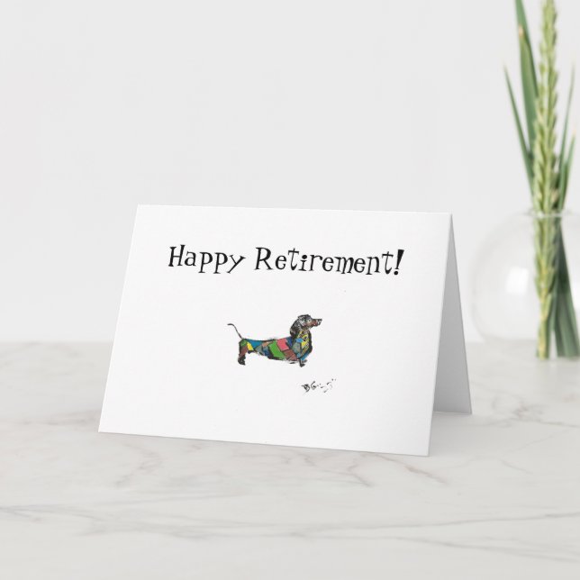 Agradecimento Cartão de aposentadoria feliz dobrado (Frente)