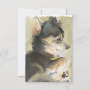 Agradecimento Cartão de Arte Fluffy Fritter