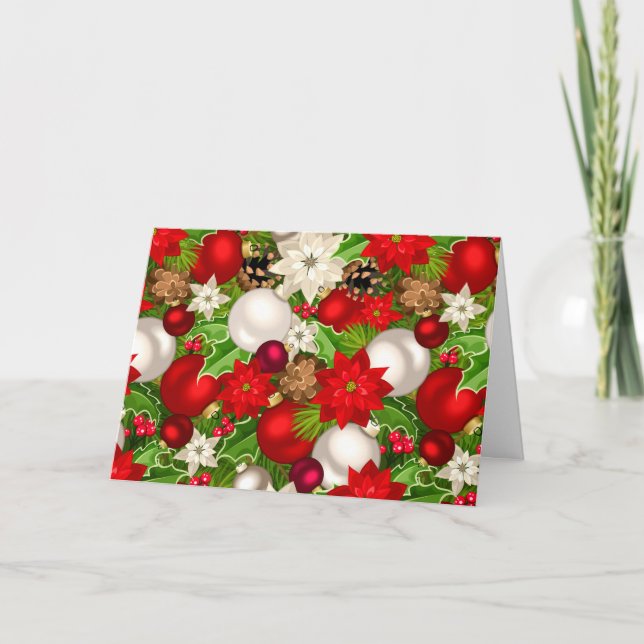 Agradecimento Cartão de Boas Festas (Branco) (Frente)