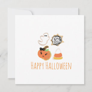 Agradecimento Cartão de Boas Festas de Halloween Cookies Gulos