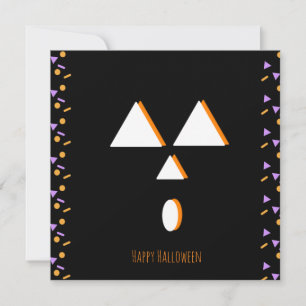 Agradecimento Cartão de Boas Festas de Halloween Diversão com