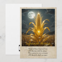 Agradecimento Cartão de Boas Festas de Lughnasadh Lammas