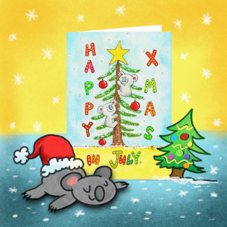 Agradecimento Cartão de Boas Festas de Natal em Julho