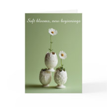 Cartão de Boas Festas de Páscoa Suave Primavera Mi