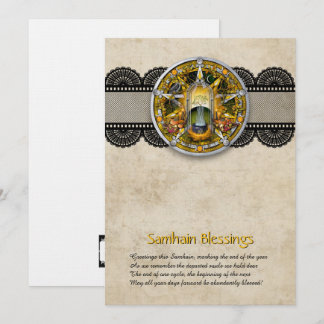 Agradecimento Cartão de Boas Festas de Samhain Personalizável