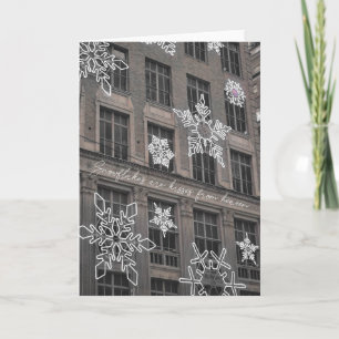 Agradecimento Cartão de Boas Festas SAKS FIFTH SNOWFLAKES