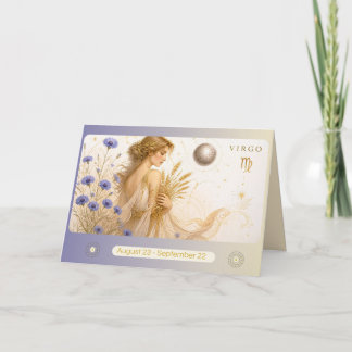 Agradecimento Cartão de Boas Festas Virgem Art Nouveau