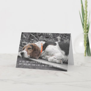 Agradecimento Cartão de Boas Vindas HOUND DOG