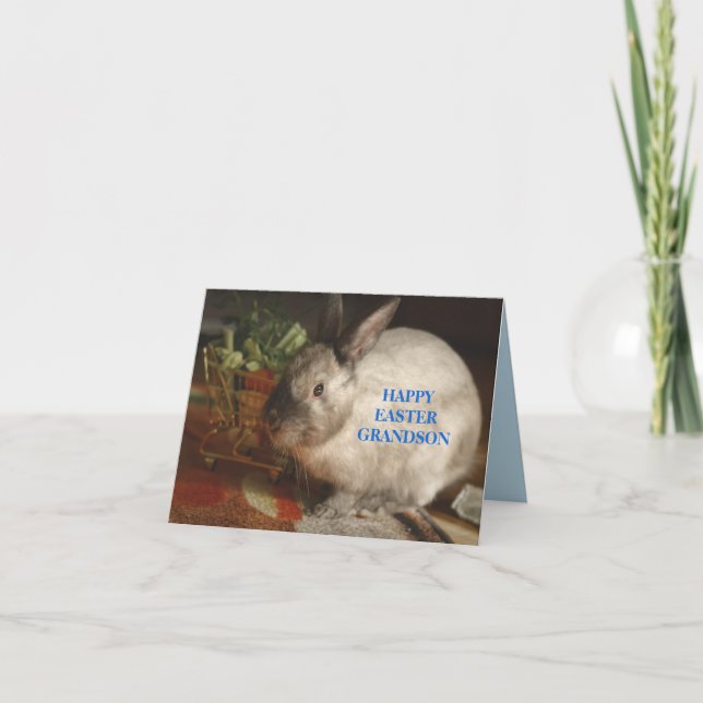 AGRADECIMENTO CARTÃO DE BUNNY ORIENTAL PARA GRANDSON (Frente)