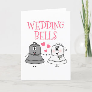 Agradecimento Cartão de Casamento Bonito Bells