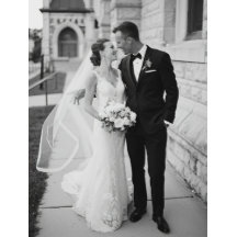 Cartão de Casamento com Coração e Foto 2
