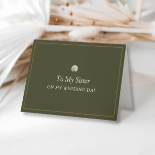 Agradecimento Cartão de Casamento da Irmã Peacock Palm