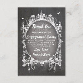Agradecimento Cartão de Casamento de Halloween Obrigado Quadro G