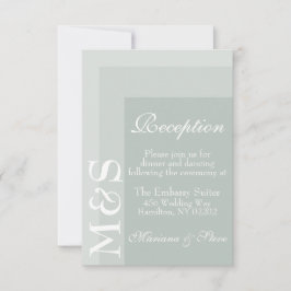 Agradecimento Cartão de Casamento Escrito Sage Simples Moderno C