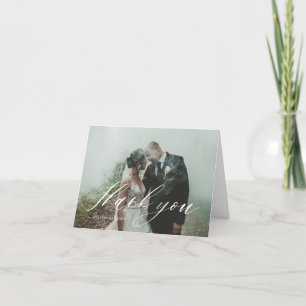 Agradecimento Cartão de Casamento Fotográfico