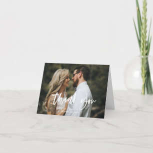 Agradecimento Cartão de Casamento Fotográfico